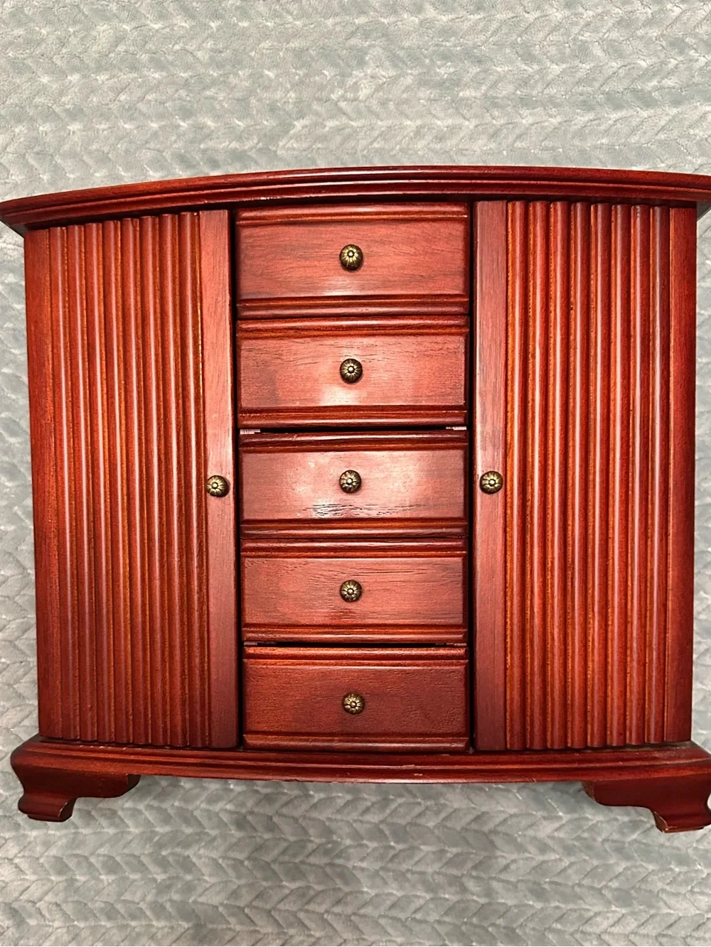 Wooden Jewelry Box with Brass hardware